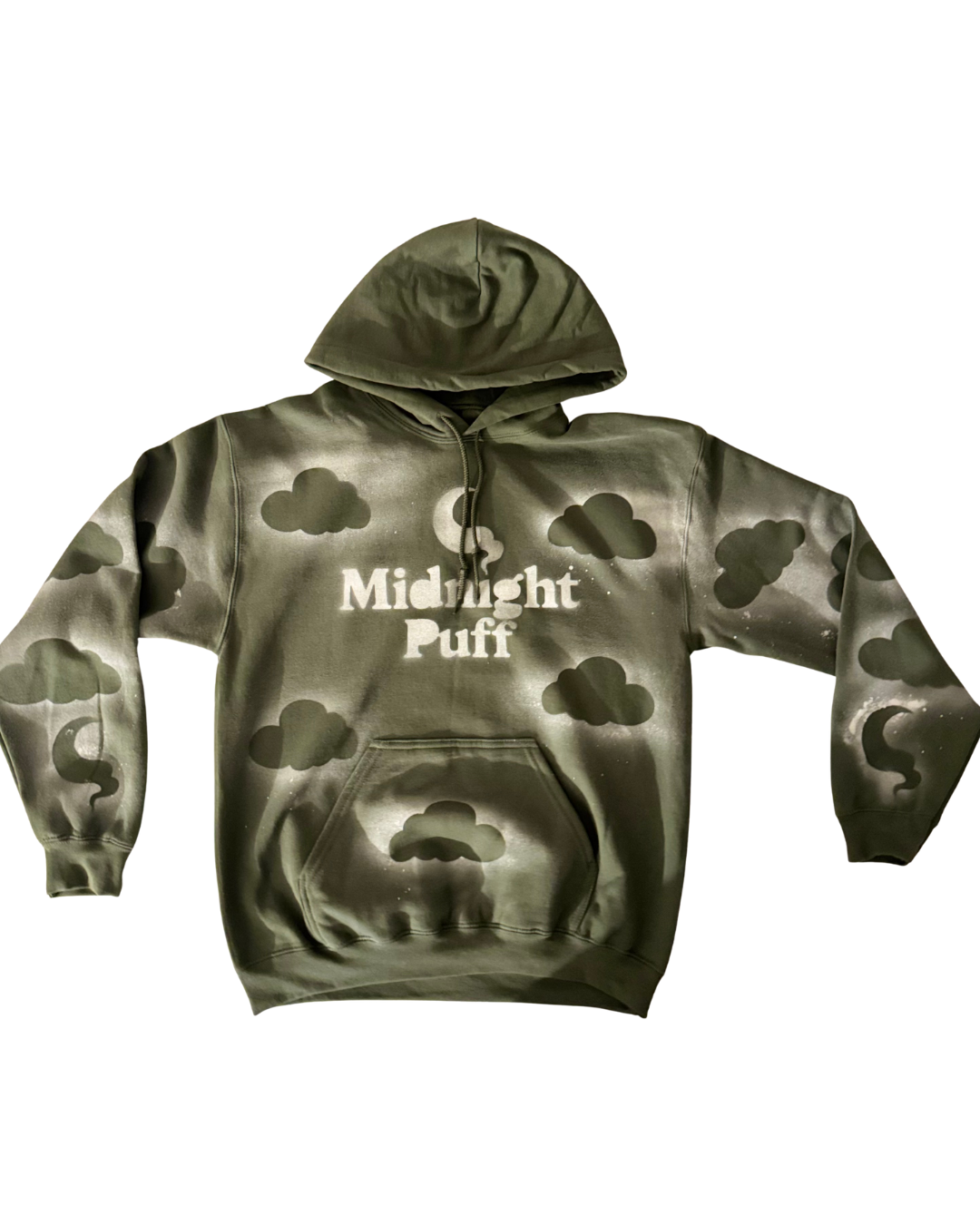 Midnight Puff™ Cloud Hoodie Military Green