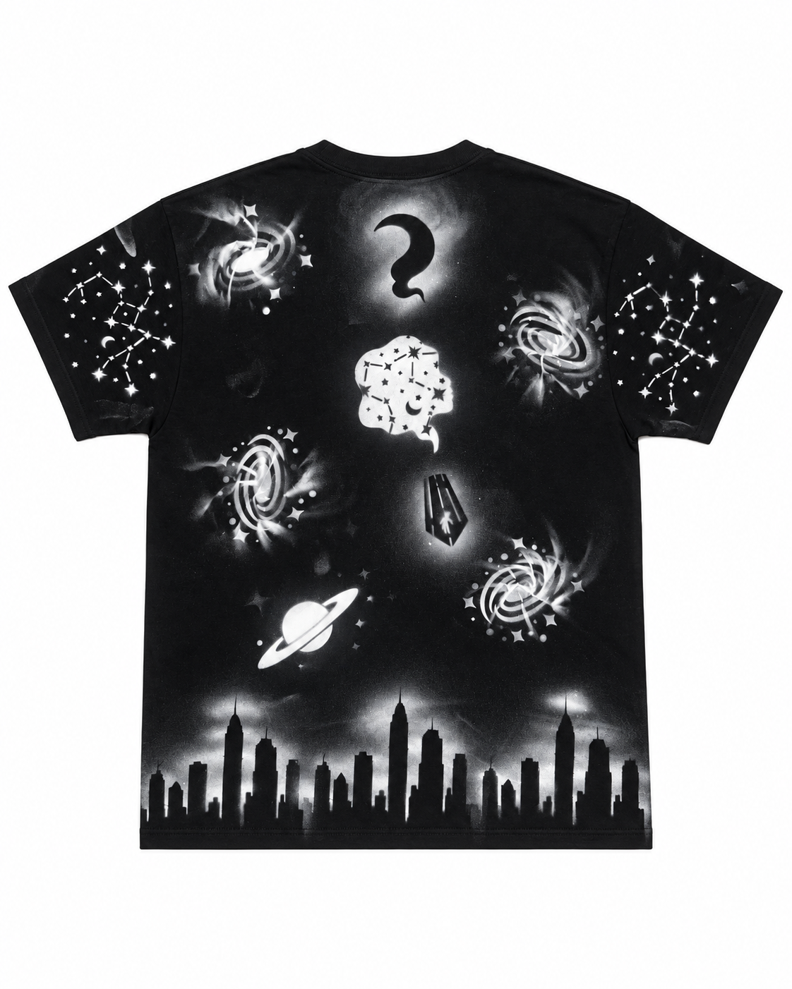 Space Tee — Black/White