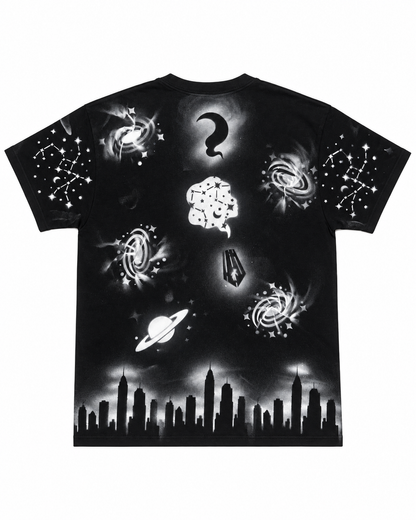 Space Tee — Black/White