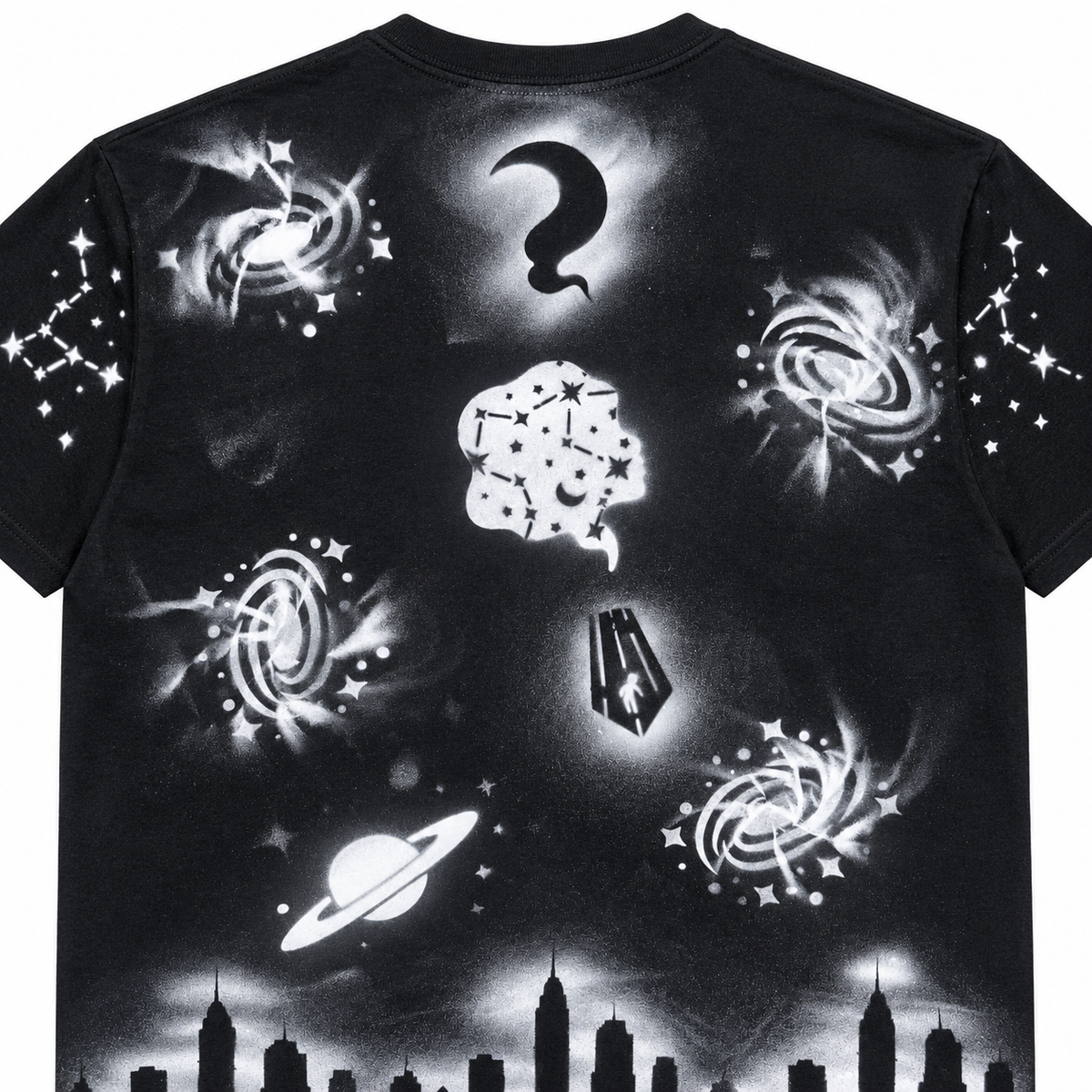 Space Tee — Black/White