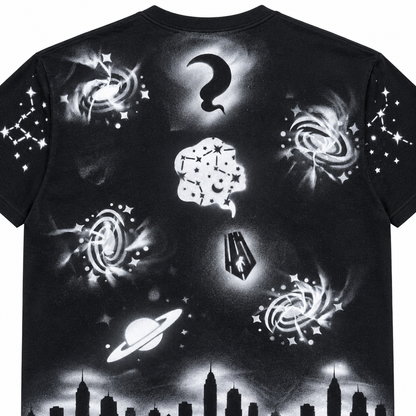 Space Tee — Black/White