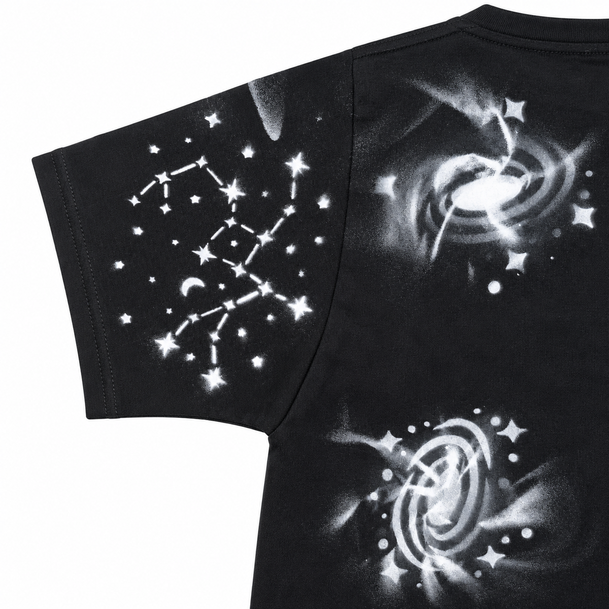 Space Tee — Black/White