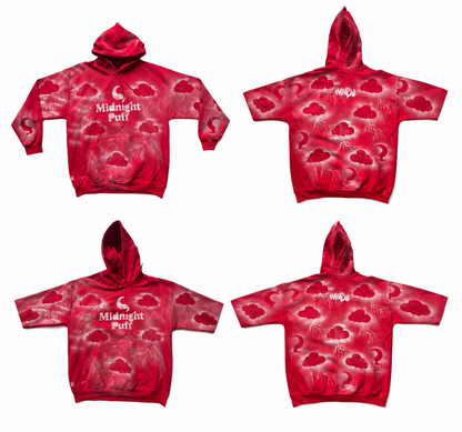 Midnight Puff™ Cloud Hoodie Fruit Punch Red