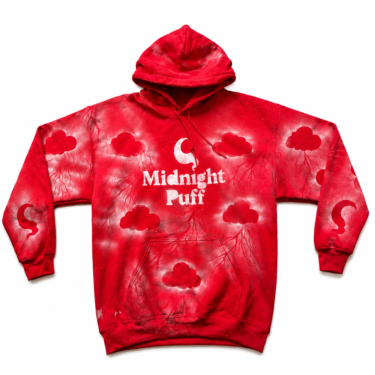 Midnight Puff™ Cloud Hoodie Fruit Punch Red